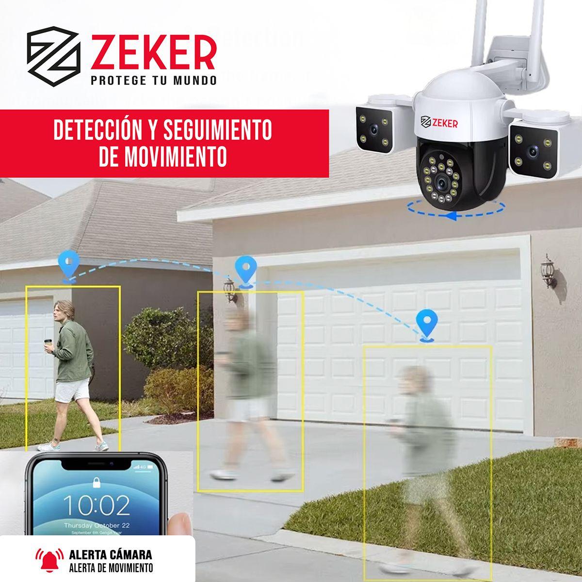 Camara De Seguridad Helicopter Zeker 6MP 5G Wifi Exterior X2-5