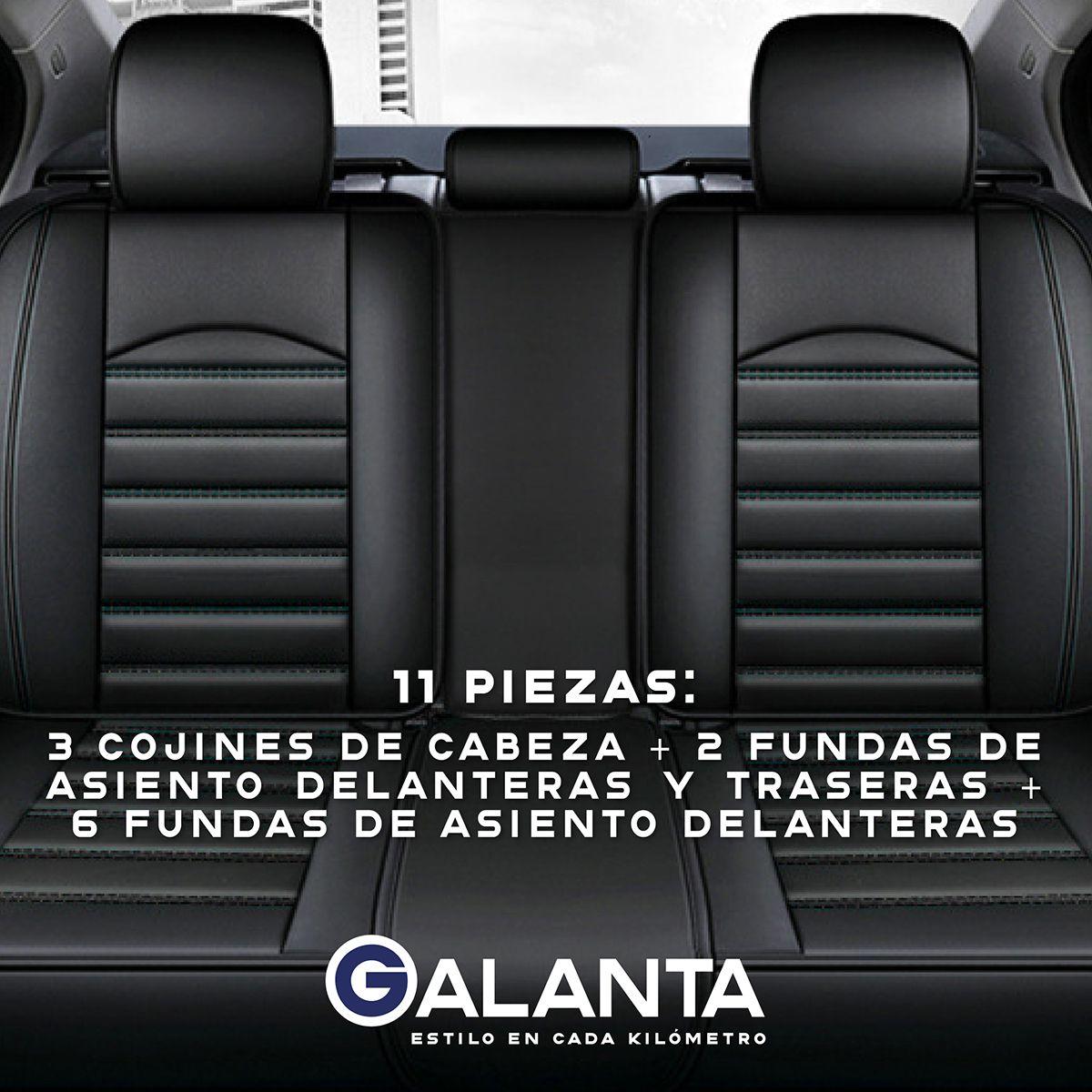 Funda Cubre Asiento Galanta Ecocuero Set 5 Asientos Luxury-4