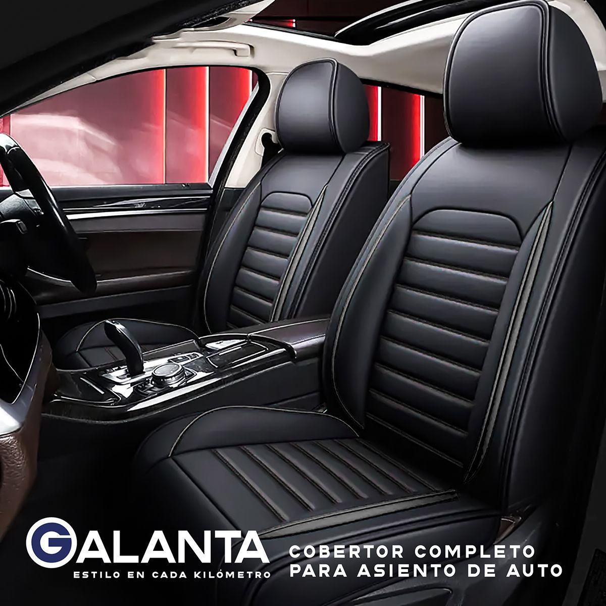 Funda Cubre Asiento Galanta Ecocuero Set 5 Asientos Luxury-8