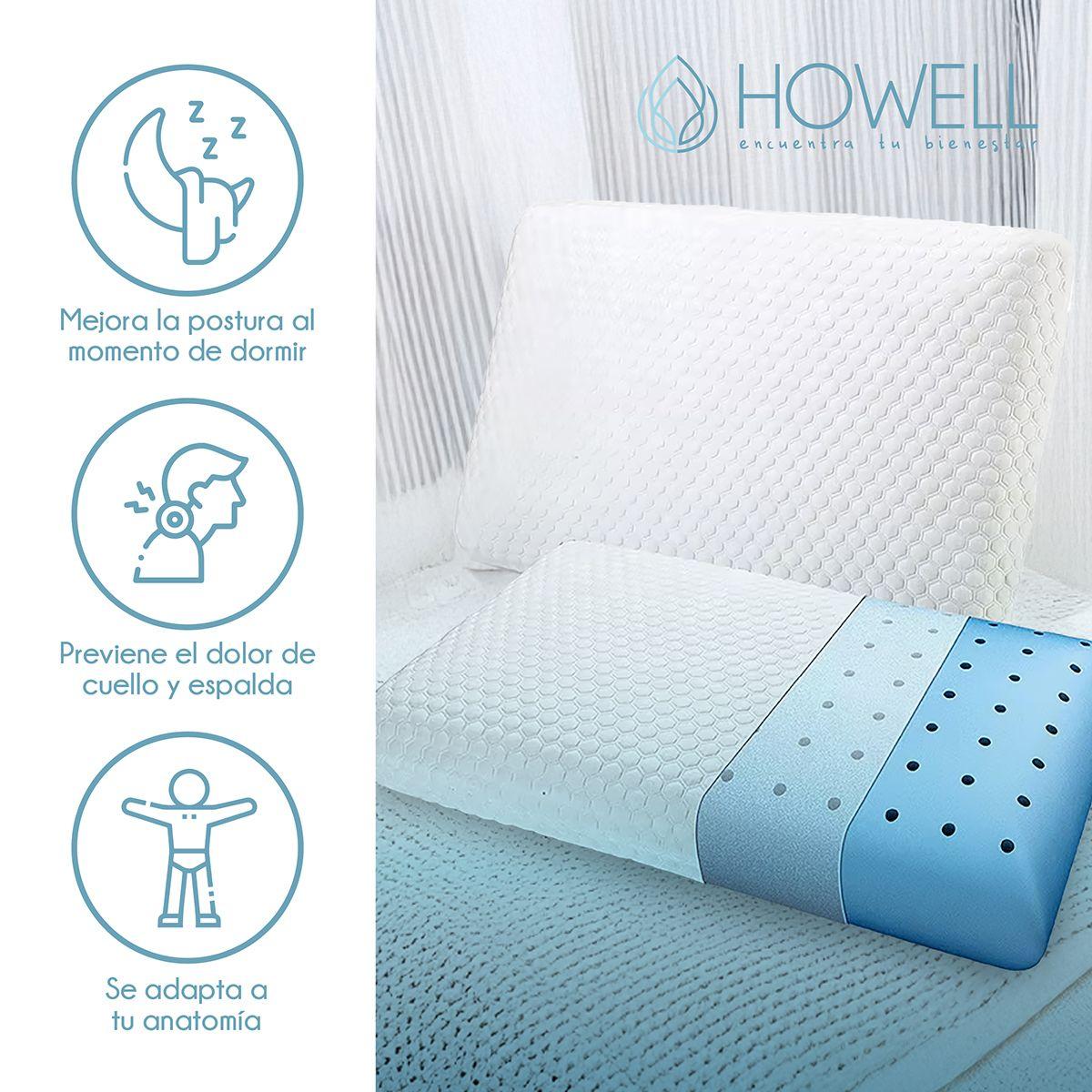 Almohada Viscoelástica Memory Howell Agujeros 40x60cm-2