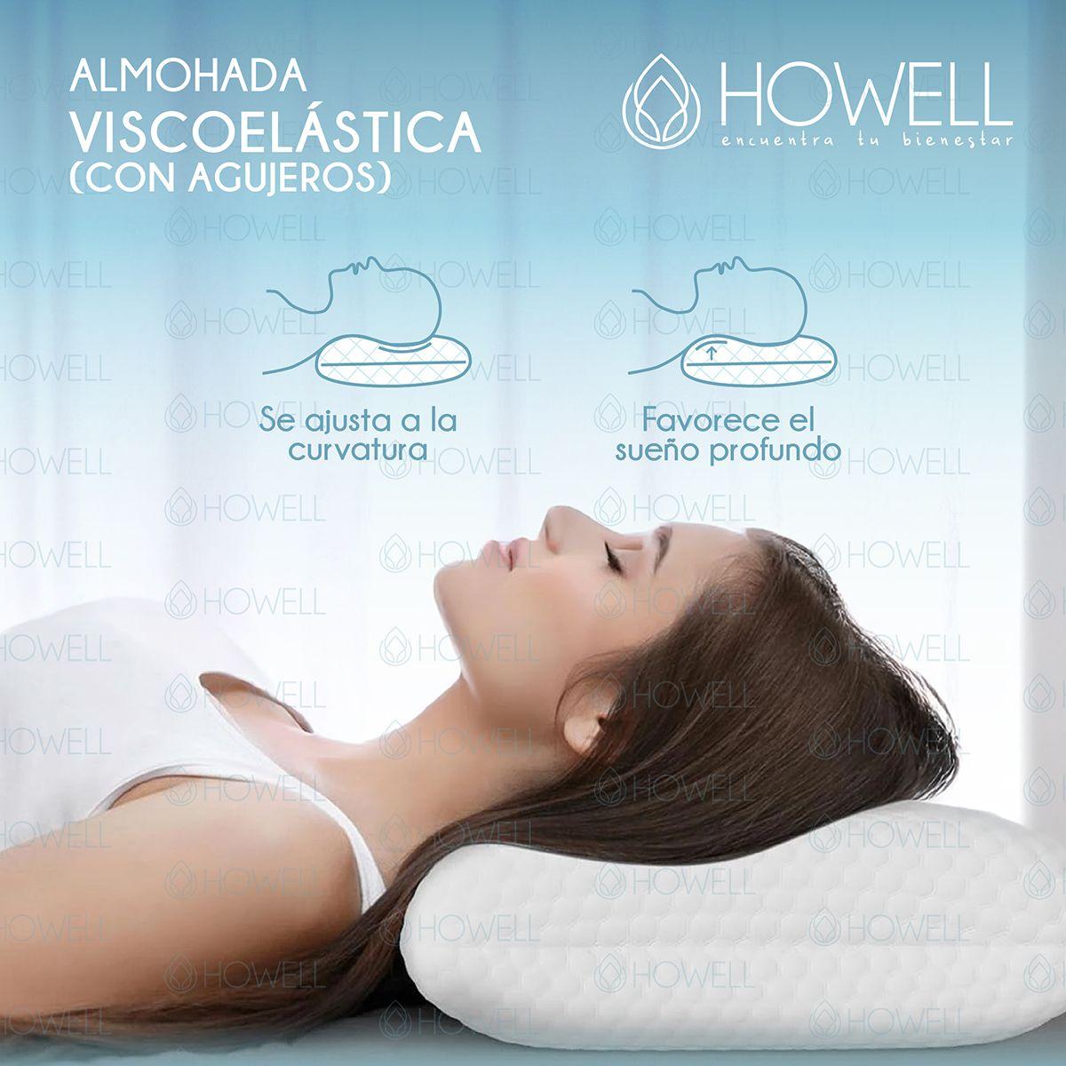 Almohada Viscoelástica Memory Howell Agujeros 40x60cm-4