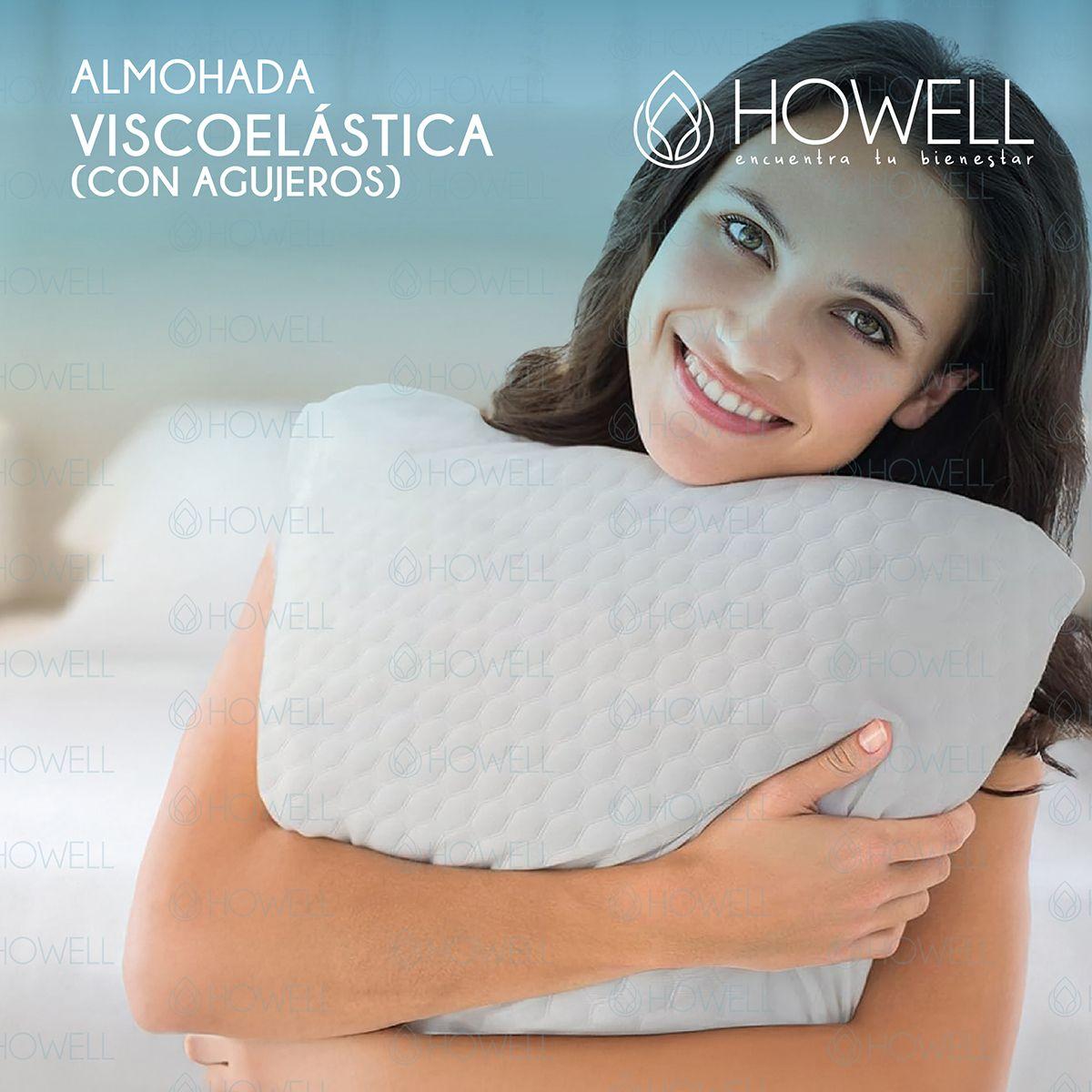 Almohada Viscoelástica Memory Howell Agujeros 40x60cm-7