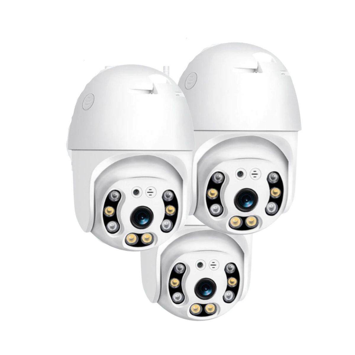 Pack x3 Camara De Seguridad IP WIFI Inalambrica Exterior-0