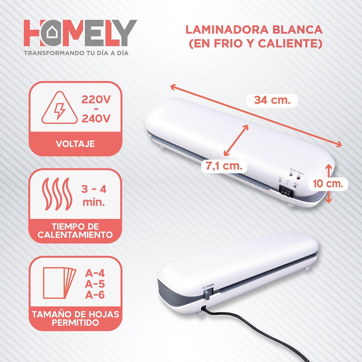 Termolaminadora Plastificadora Homely + Accesorios + Laminas-1