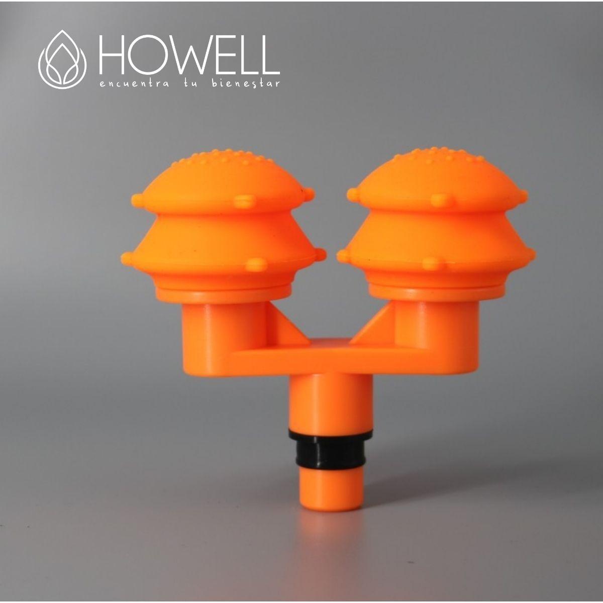 Cabezal Masaejador Espalda Doble Pistola Masajeadora Howell-6