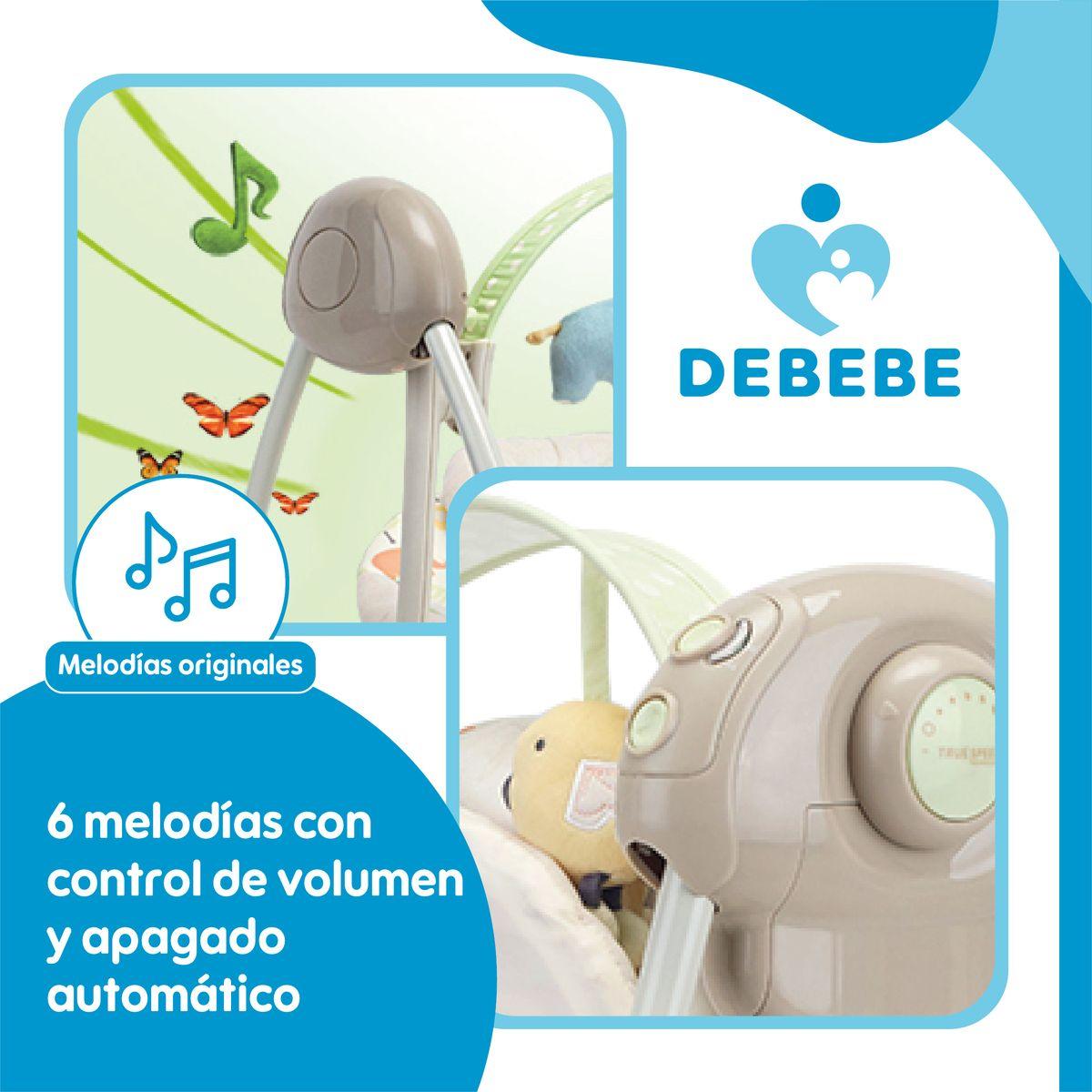 Silla Mecedora Eléctrica Nido BabyNest SwingIt Musica Luces-8