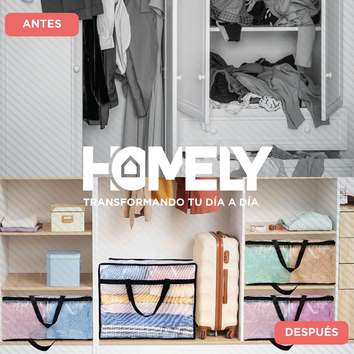 Set X 4 Bolsas organizadoras PVC transparente Homely 40 L-5