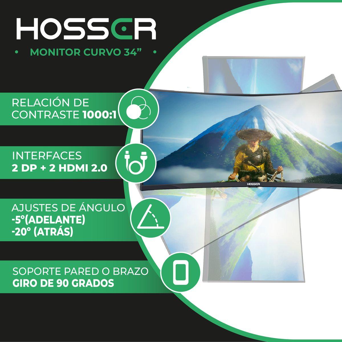 Monitor Gamer Curvo 32 Pulgadas Hosser FHD Gaming Monitor-2