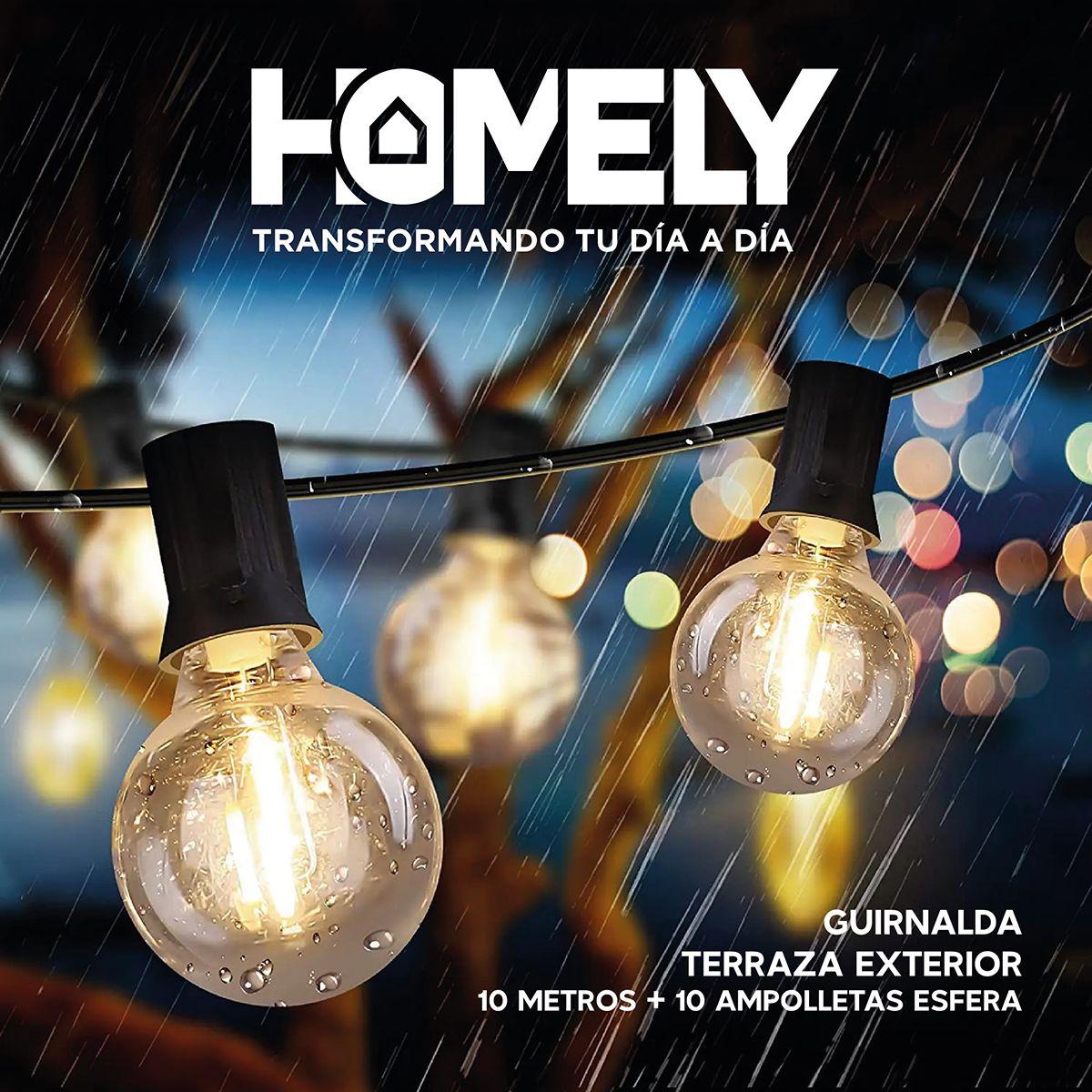 Guirnalda Terraza Exterior 10 Metros + 10 A Esfera Homely-8