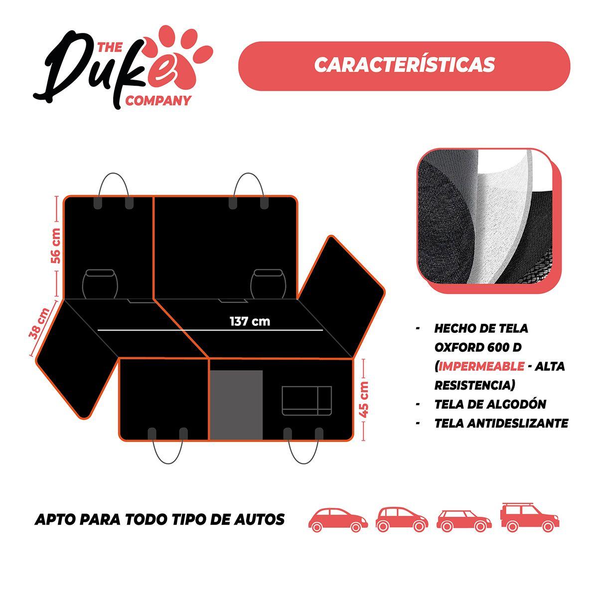 Cubre Asiento Auto Para Mascotas Funda Cobertor Duke 5 en 1-3