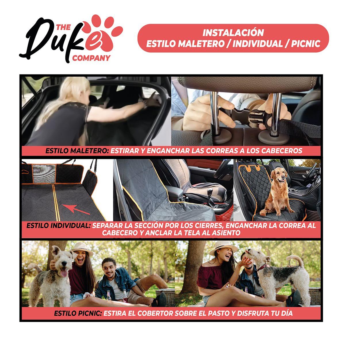 Cubre Asiento Auto Para Mascotas Funda Cobertor Duke 5 en 1-5