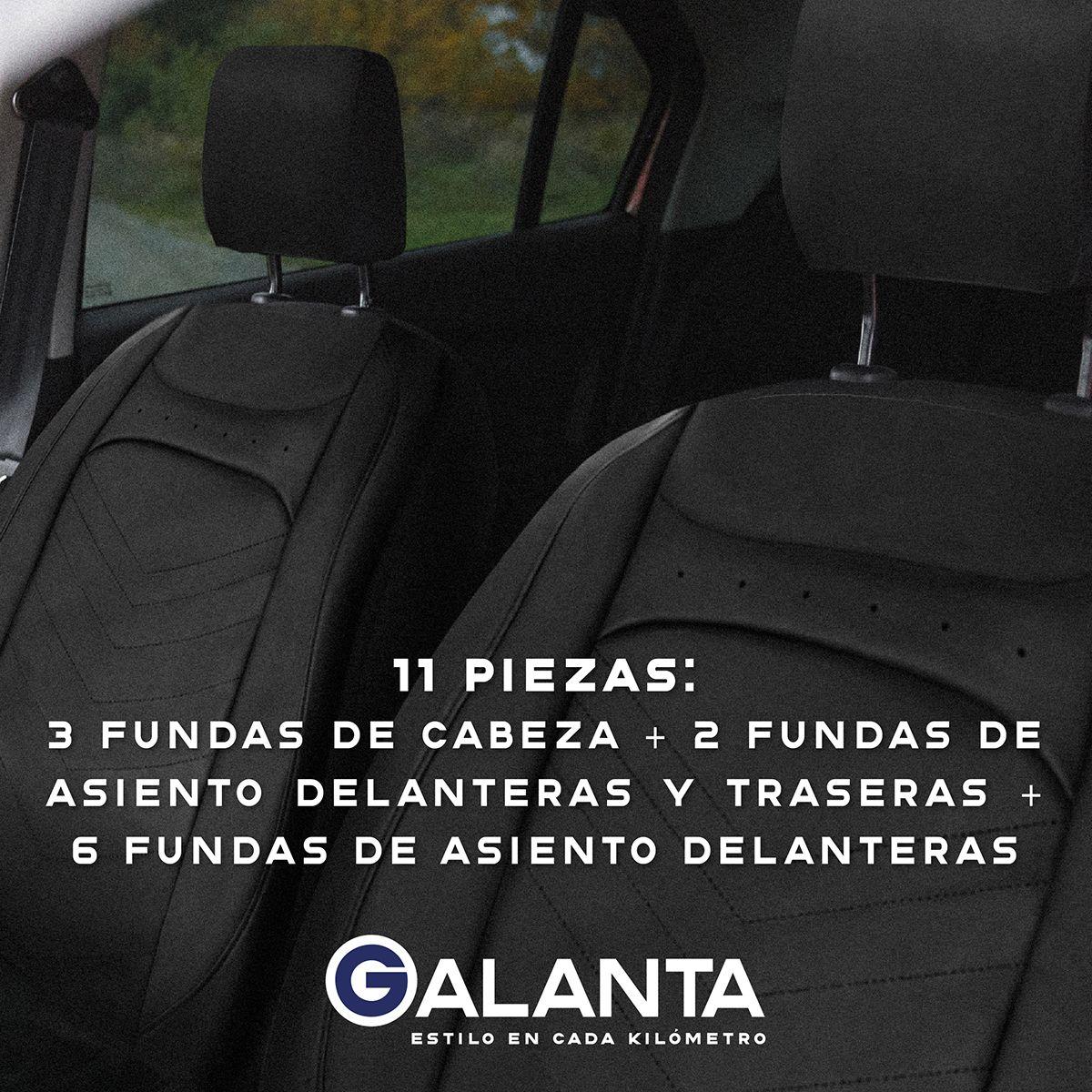 Funda Cubre Asiento Galanta Luxury negro 4.8mm 18D foam-5