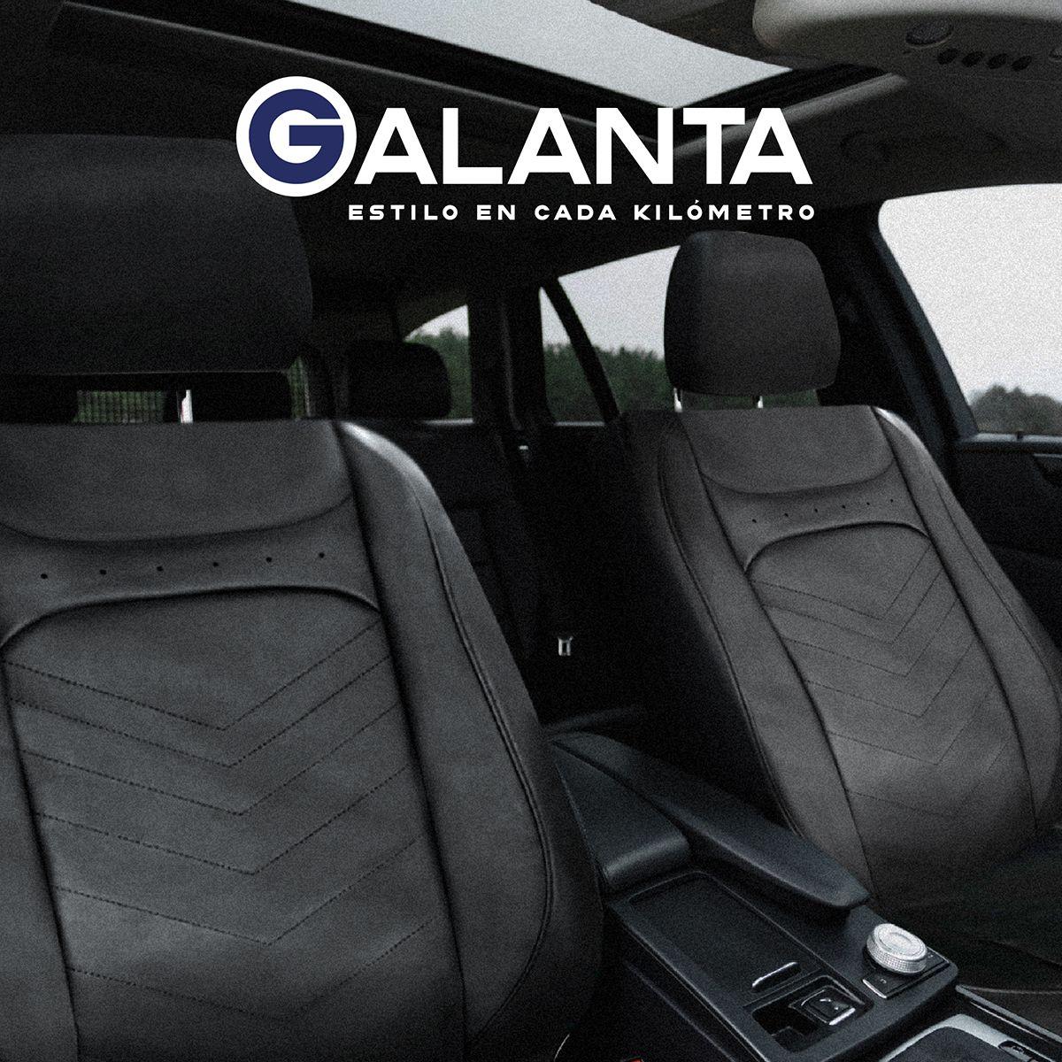Funda Cubre Asiento Galanta Luxury negro 4.8mm 18D foam-6