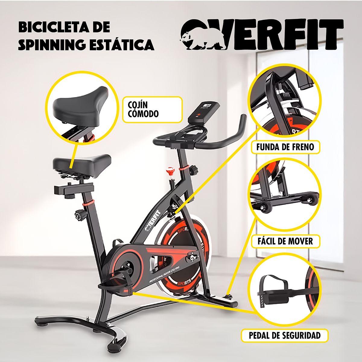 Bicicleta de Spinning Pro Overfit Estática Fitness Gym-2