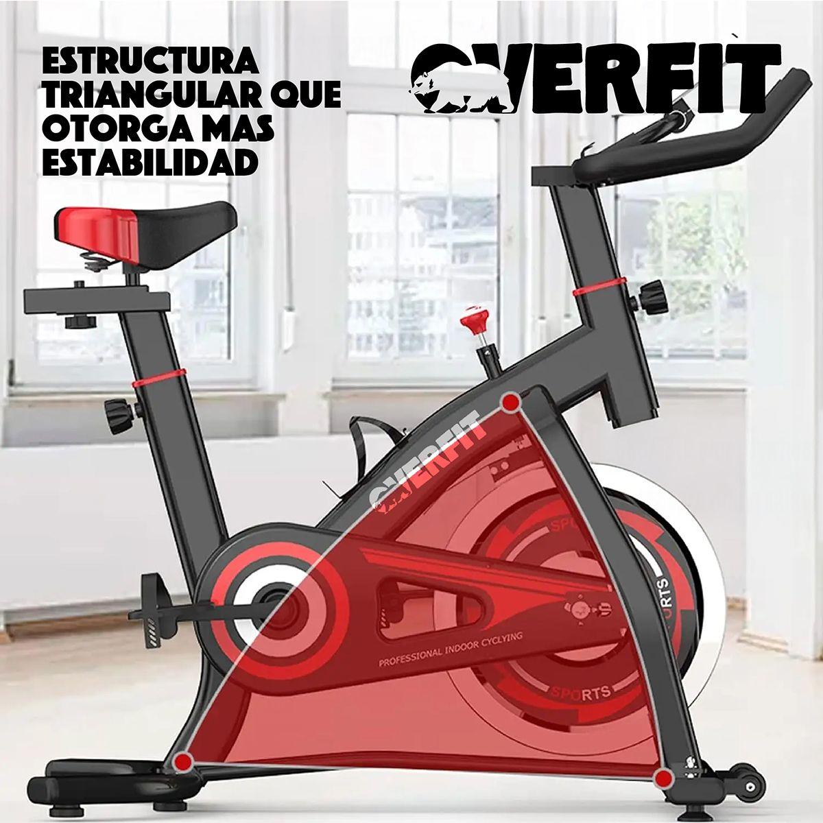 Bicicleta de Spinning Pro Overfit Estática Fitness Gym-3