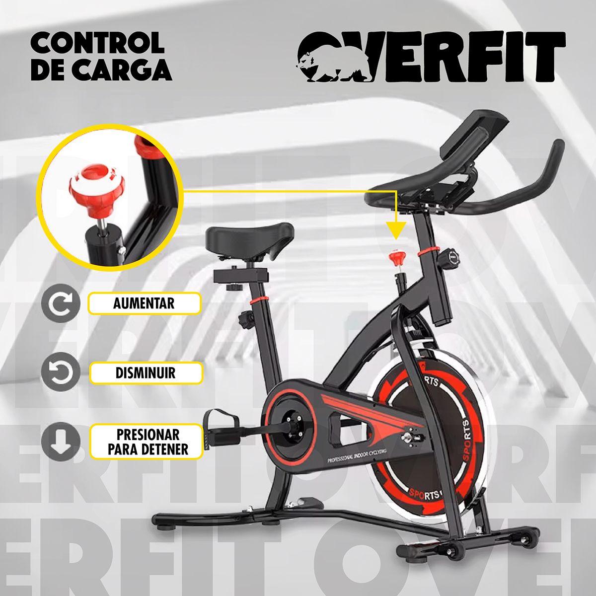 Bicicleta de Spinning Pro Overfit Estática Fitness Gym-4