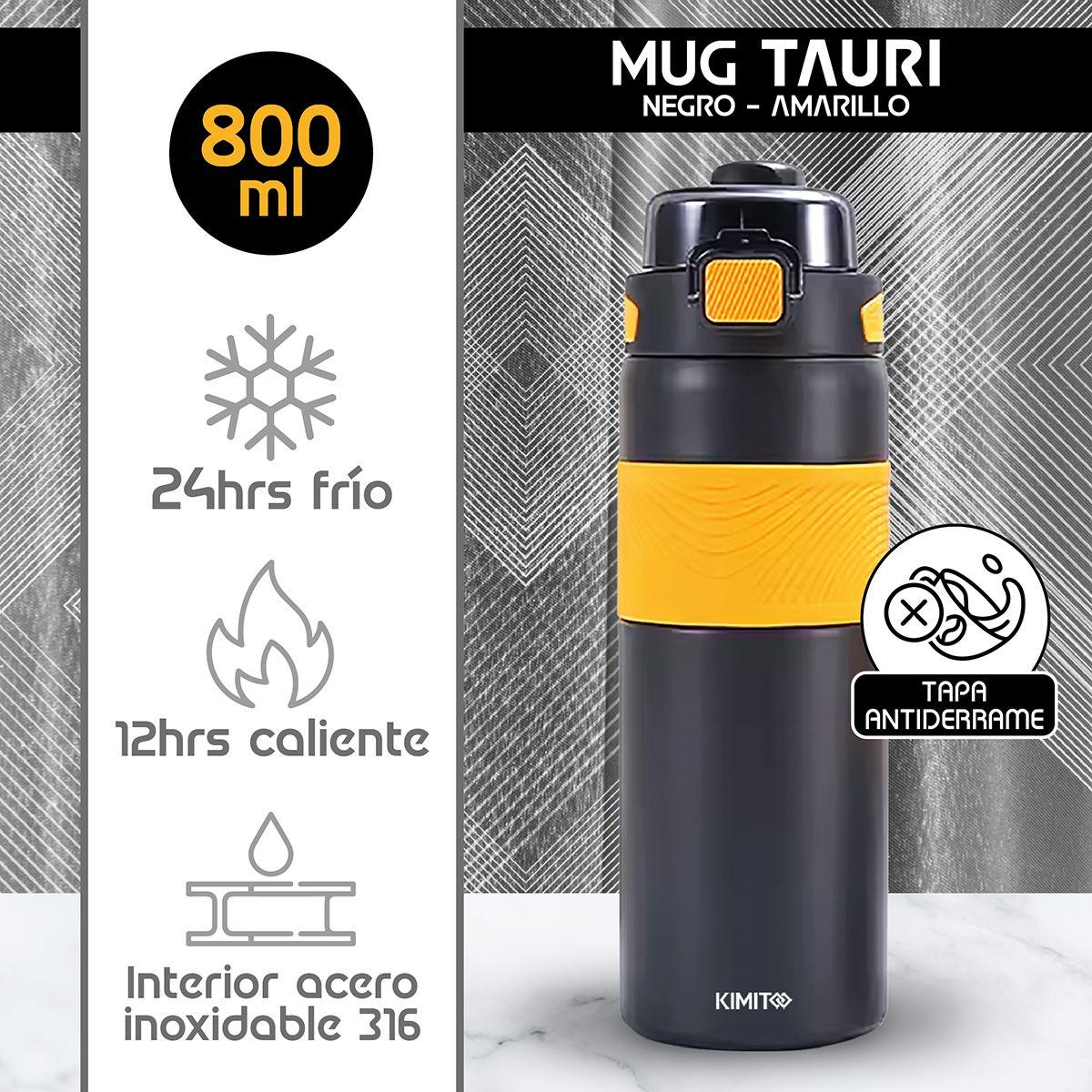 Termo Botella Termica Tauri By Kimito Mug Cafe Agua 800ML-1