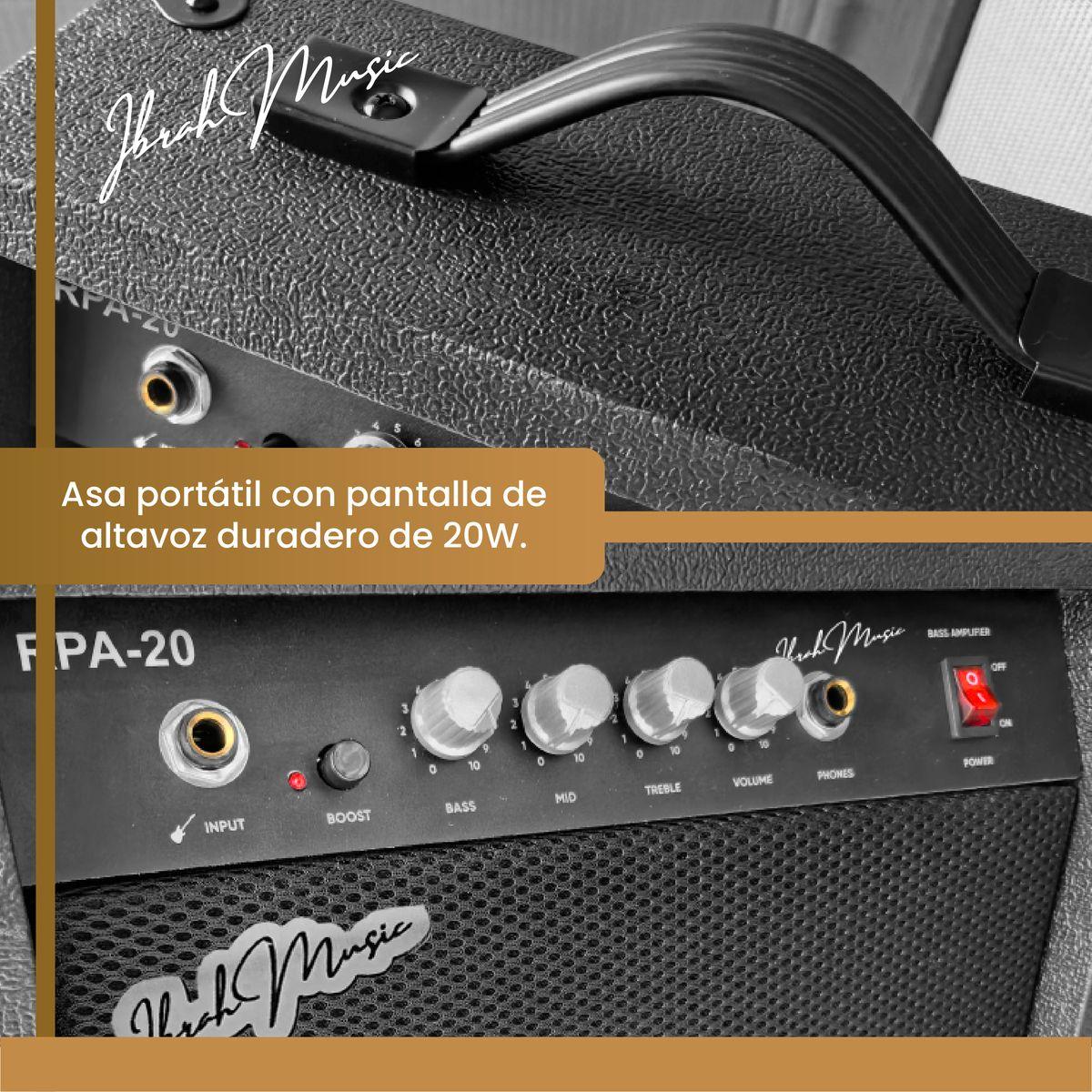 Amplificador Para Bajo Electrico 20W Ibrah Music-3