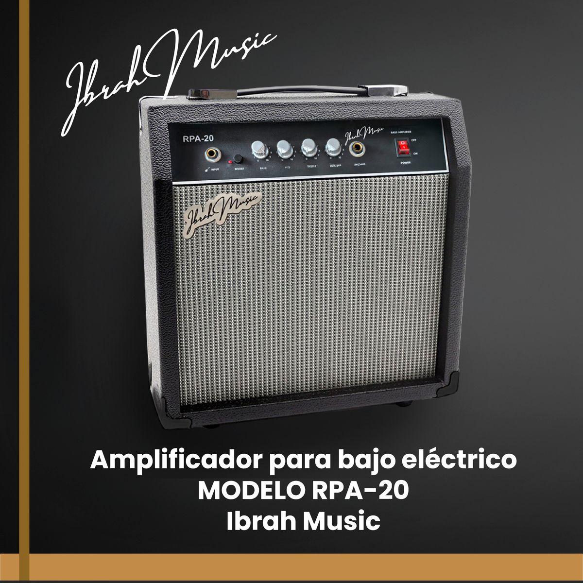 Amplificador Para Bajo Electrico 20W Ibrah Music-7