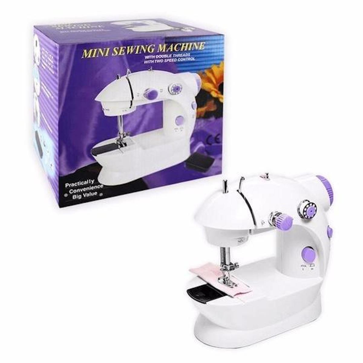 Máquina de Coser Eléctrica Portátil Mini Con Pedal-0