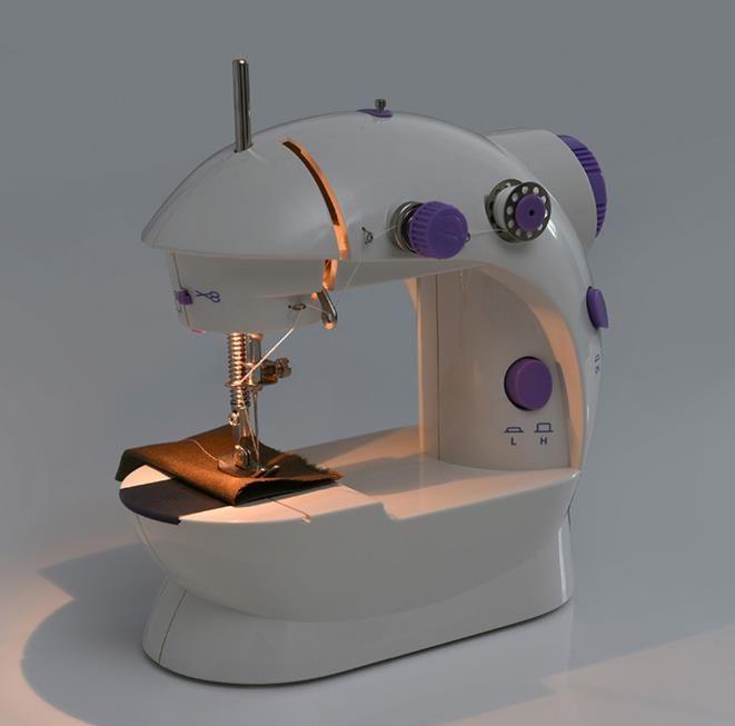 Máquina de Coser Eléctrica Portátil Mini Con Pedal-8