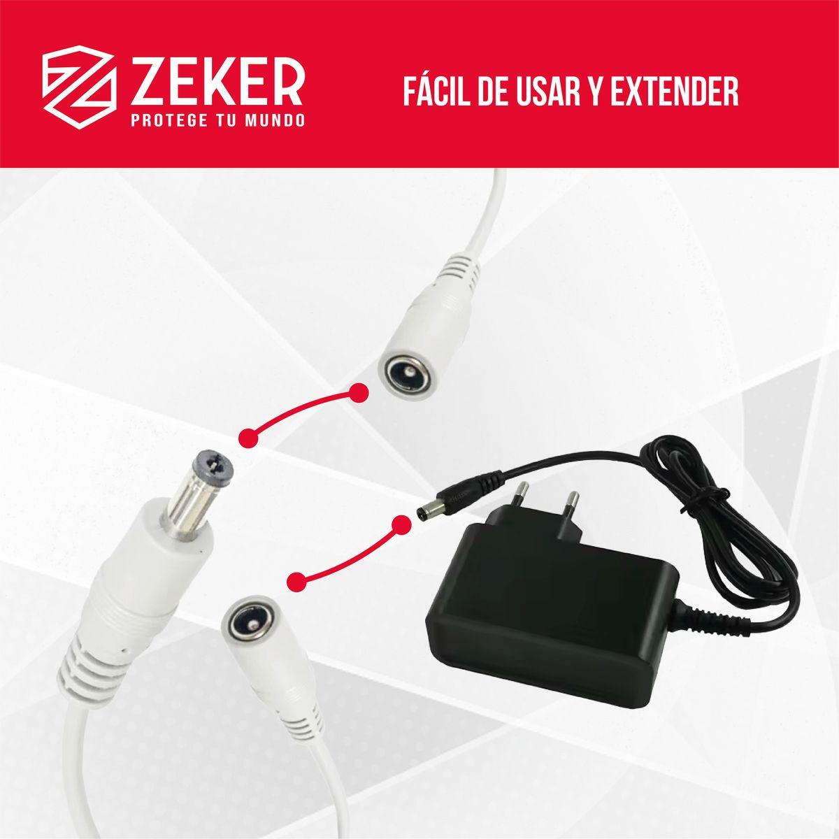 Cable Camara Seguridad Zeker Dual Extensor 10M Dc + Ethernet-3