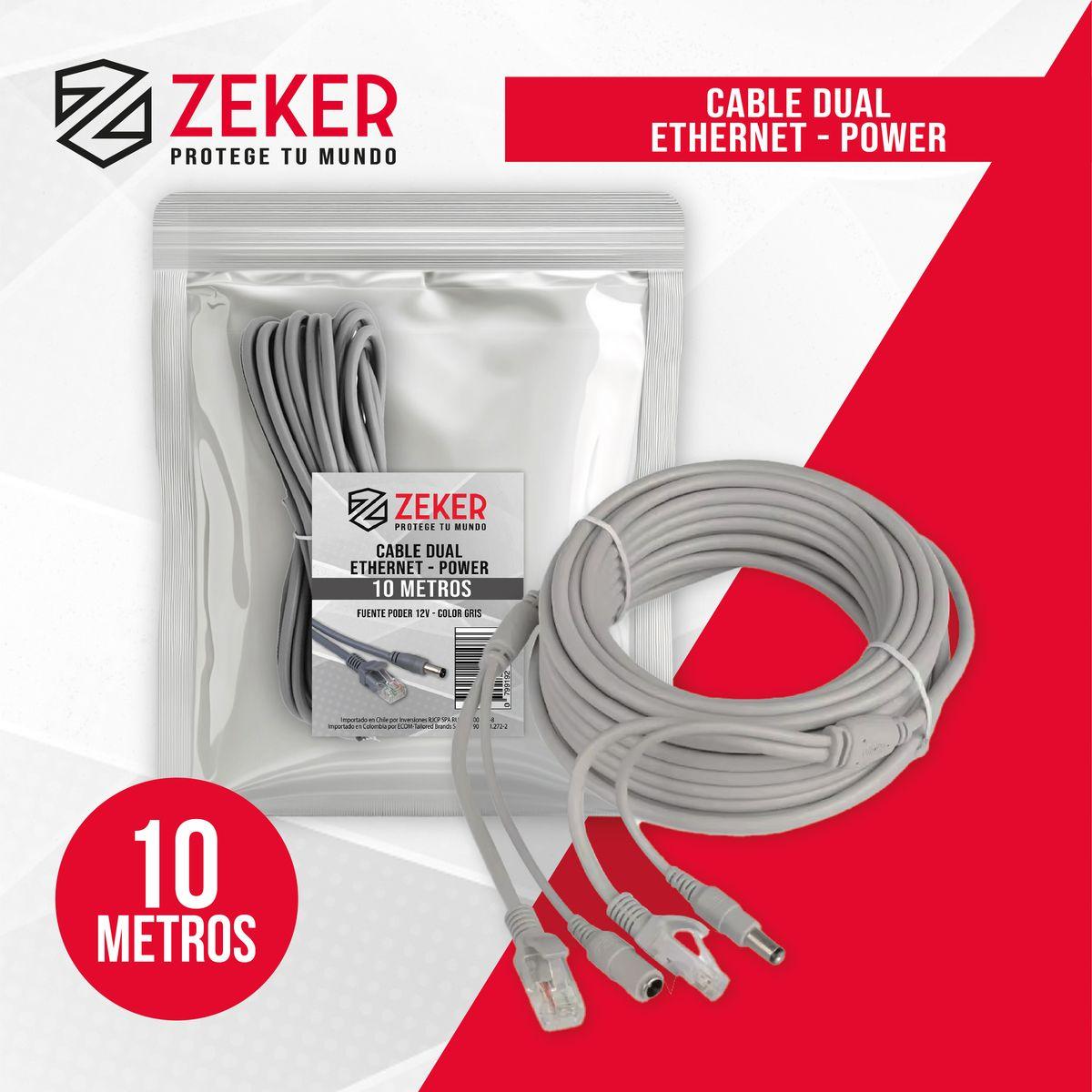 Cable Camara Seguridad Zeker Dual Extensor 10M Dc + Ethernet-5