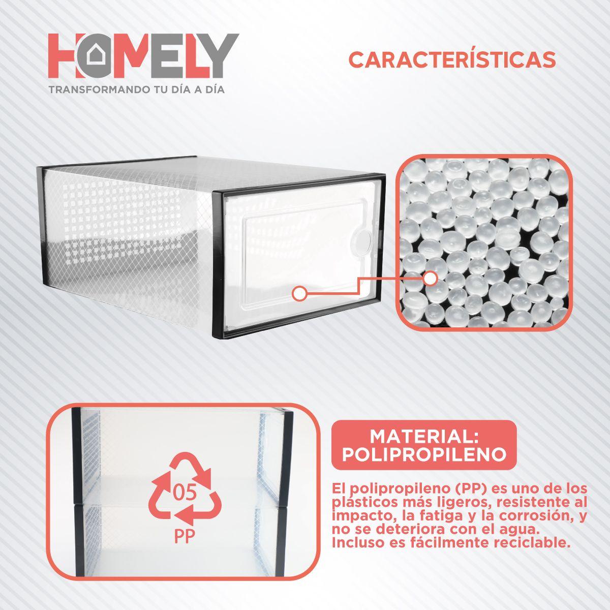 Caja Organizador de Zapatos Homely Zapatero Apilable Set X4-2