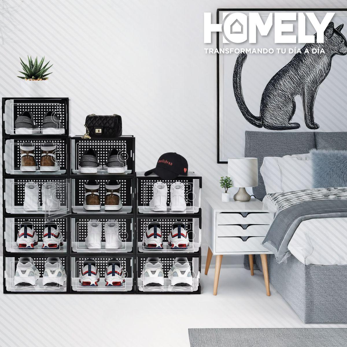 Caja Organizador de Zapatos Homely Zapatero Apilable Set X4-7