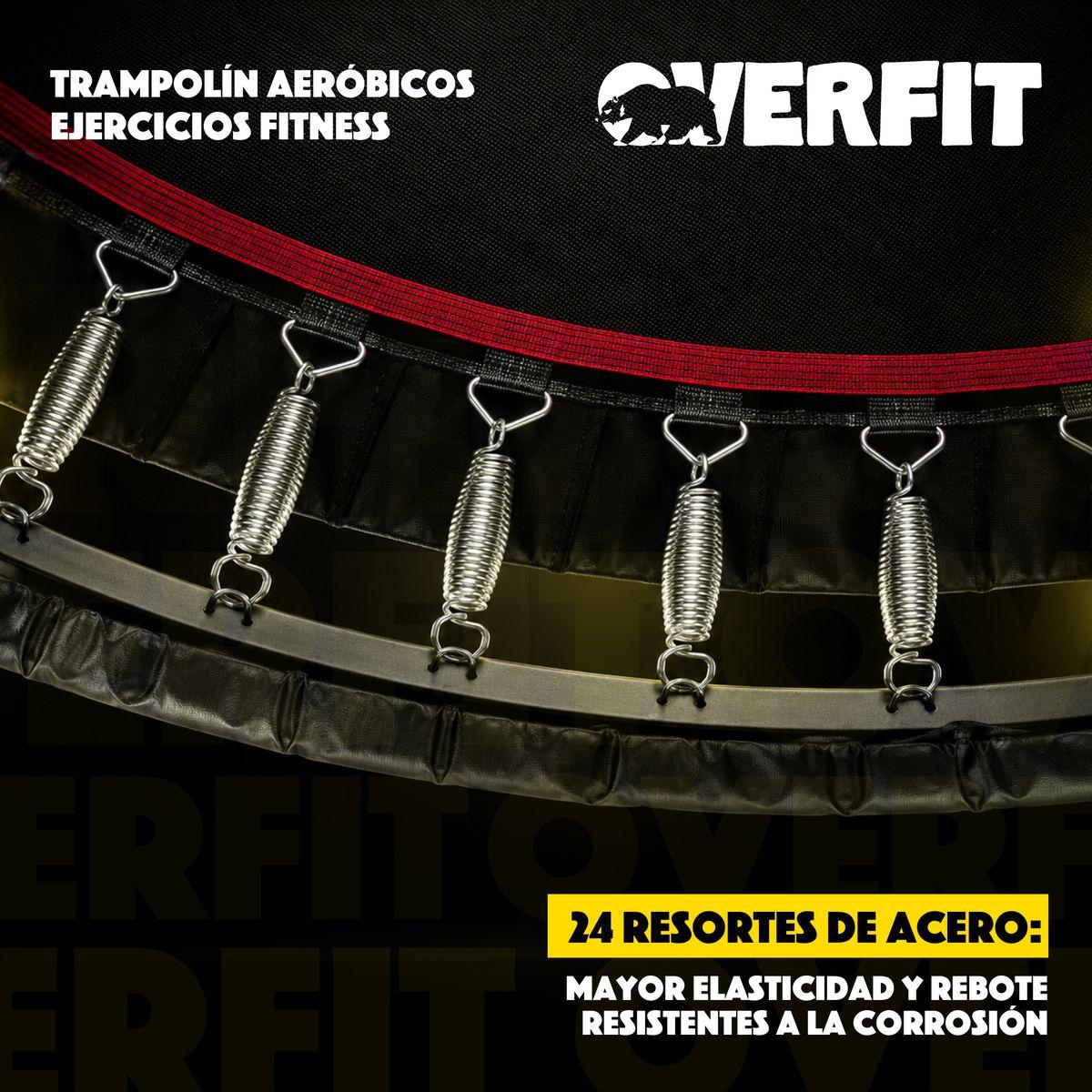Trampolin Aerobicos Overfit Ejercicio Fitness Yoga Negro-3