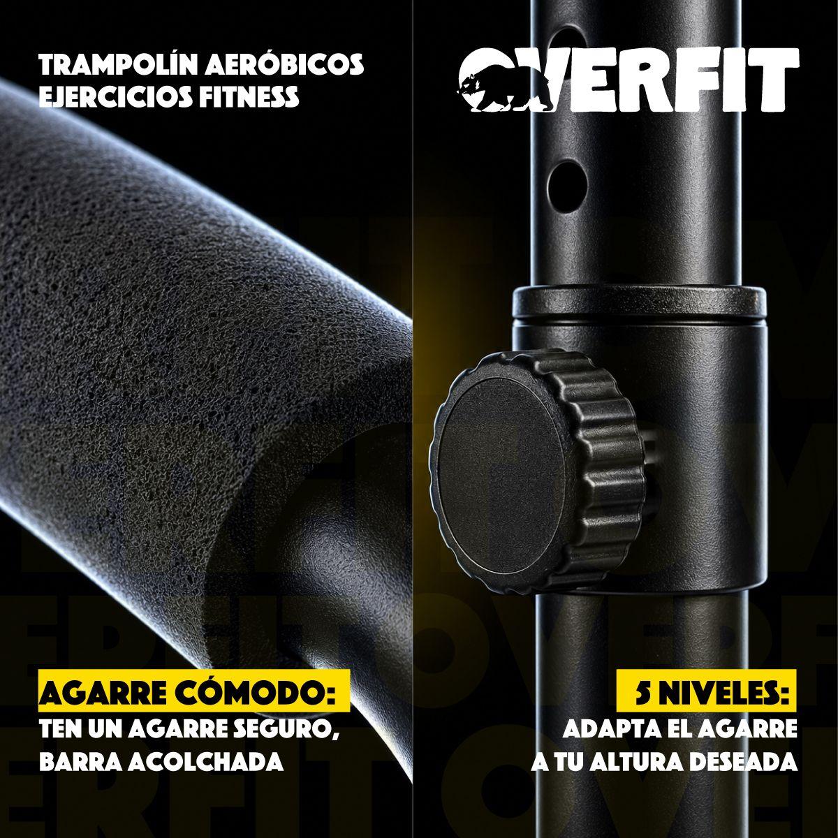 Trampolin Aerobicos Overfit Ejercicio Fitness Yoga Negro-4