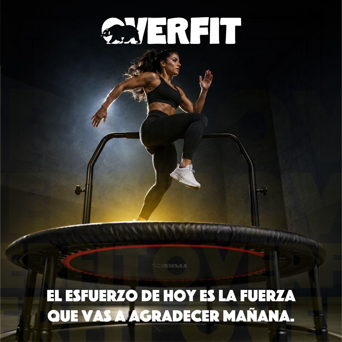 Trampolin Aerobicos Overfit Ejercicio Fitness Yoga Negro-8