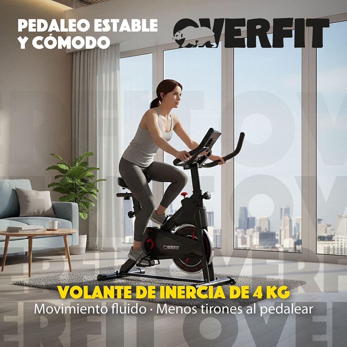 Bicicleta de Spinning Pro Overfit Estatica Fitness Gym 4 kg-3