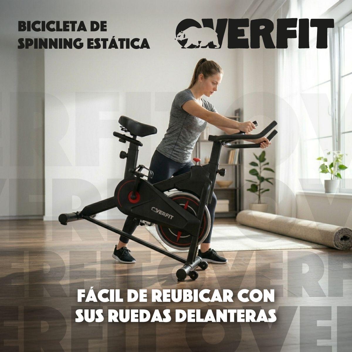 Bicicleta de Spinning Pro Overfit Estatica Fitness Gym 4 kg-6