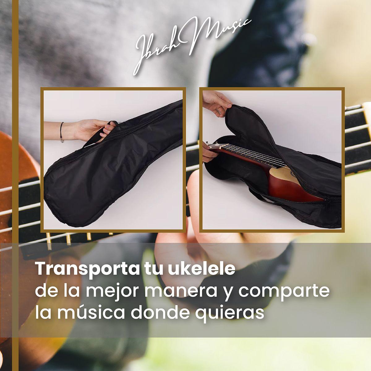 Ukelele Soprano Concierto Ibrah 21 Pulgadas + Accesorios-5