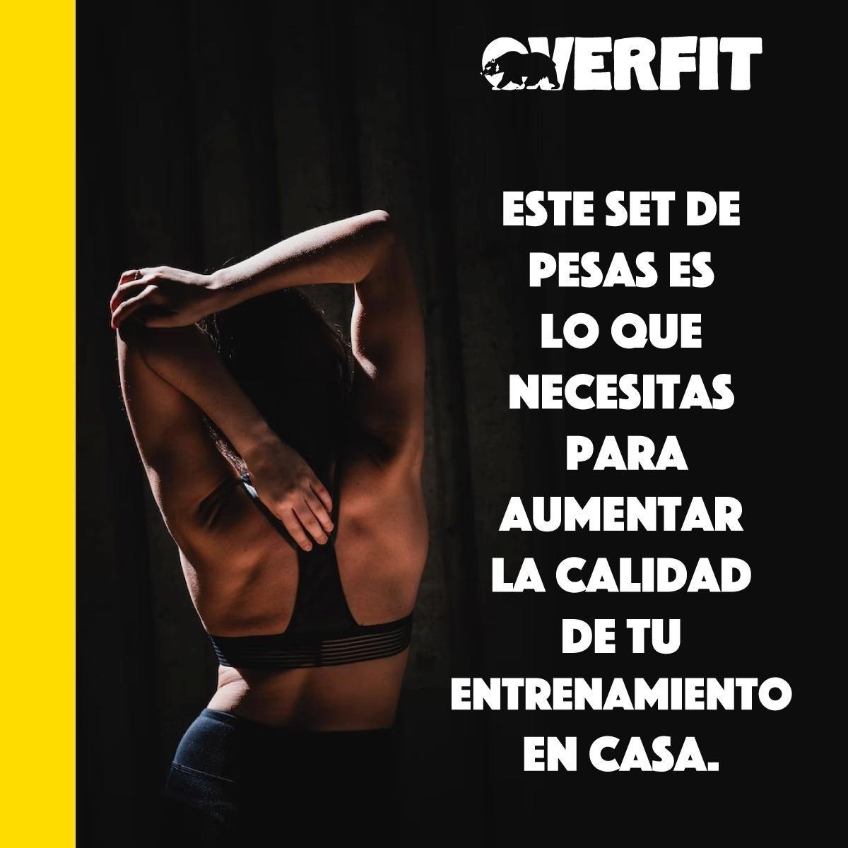 Set Mancuernas 10 kg Barra Ajustable -9