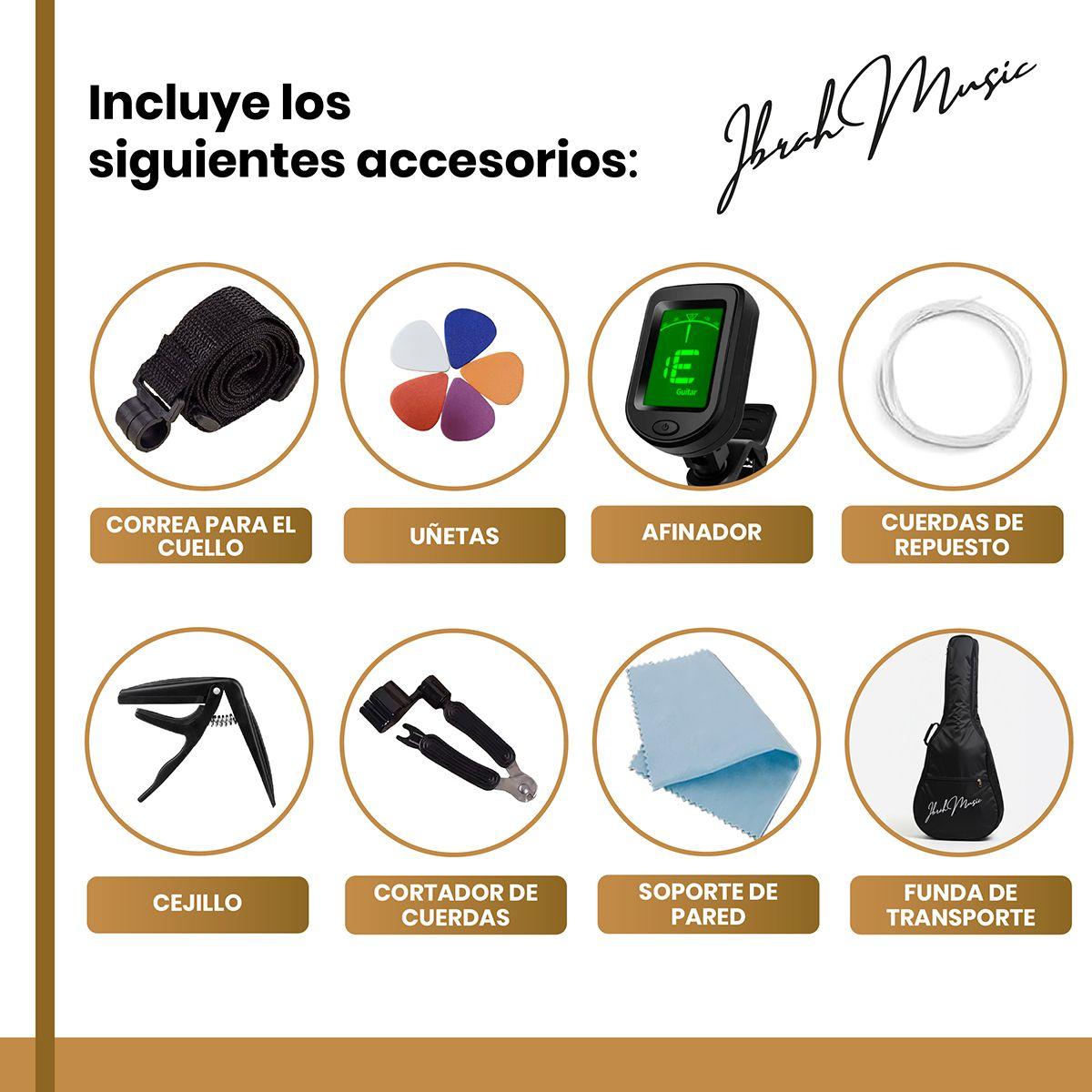 Guitarra Acustica Cutaway Ibrah Music 38 plgds + accesorios-2