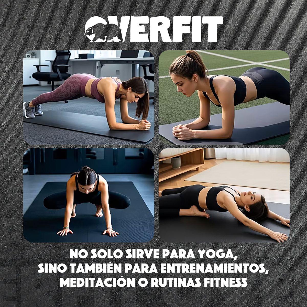 Mat Yoga Nbr 15mm Overfit Ejercicio Alfombra Antideslizante-7