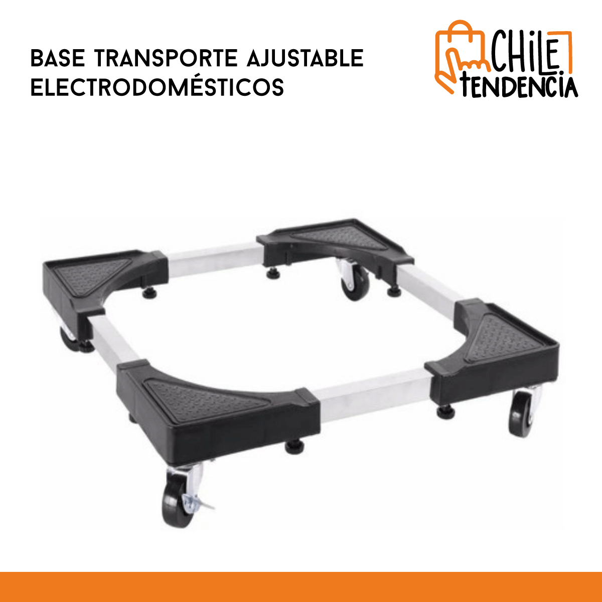 Base Transporte Ajustable Refrigerador Lavadora Secadora-1