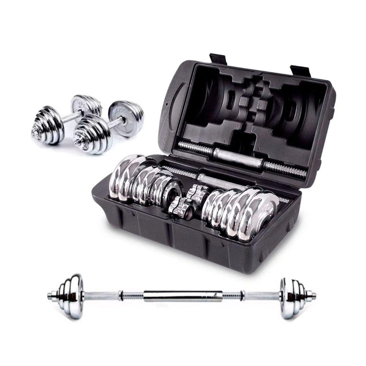 Set Mancuernas 20 Kg Cromadas Kit Mancuernas Profesional-0