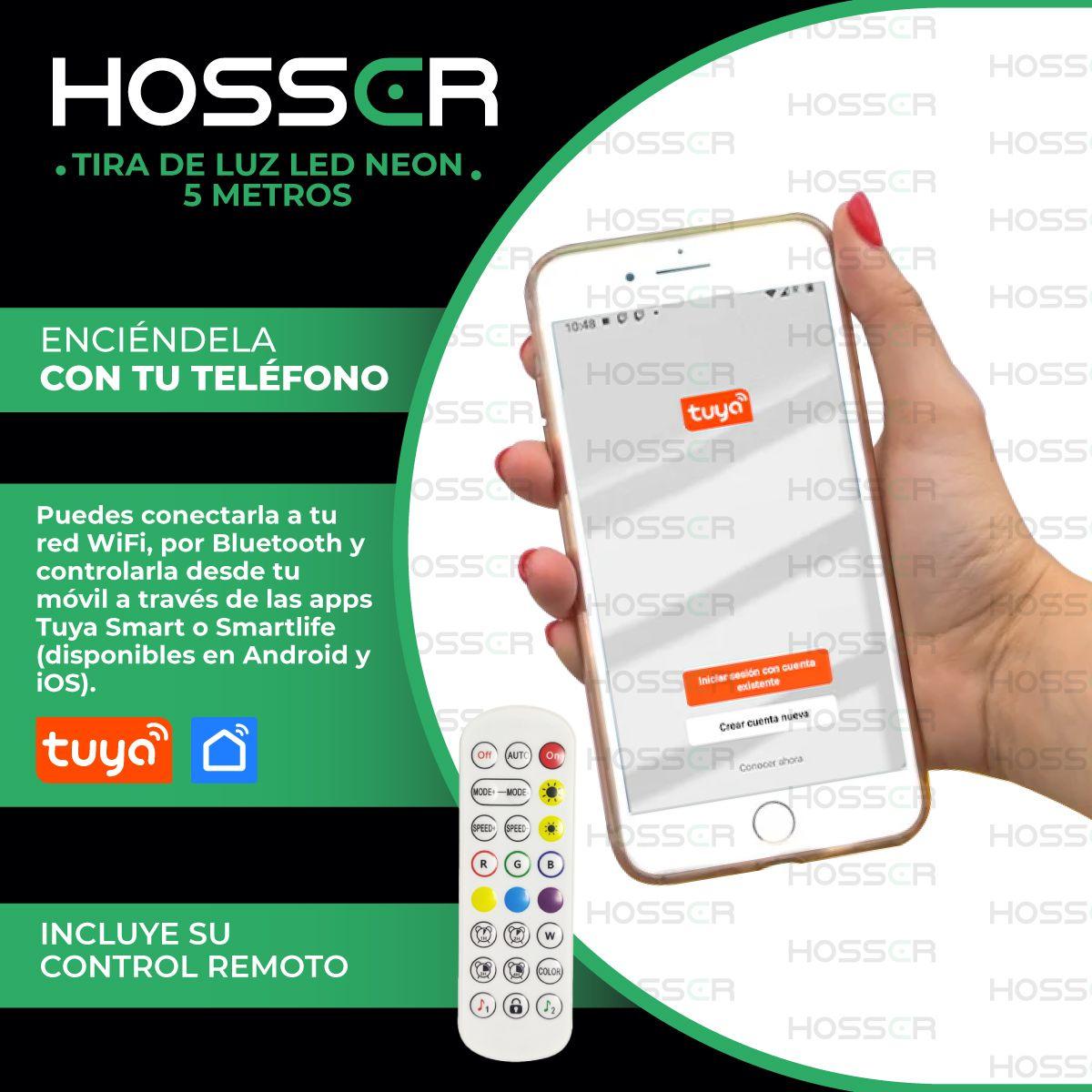 Tiras Luces Led Neon Hosser Cinta Led Rgb 5 Mt Flexible Tuya-2