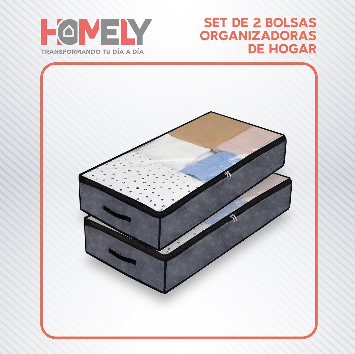 Bolsas Organizadoras Bajo Cama Homely Contenedor 90L Set X2-9