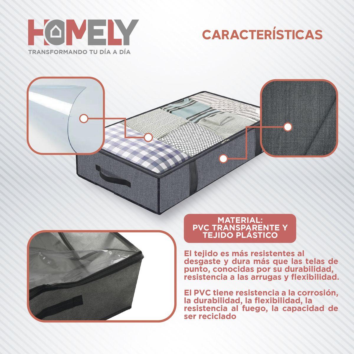 Bolsas Organizadoras Bajo Cama Homely Contenedor 90L Set X2-2
