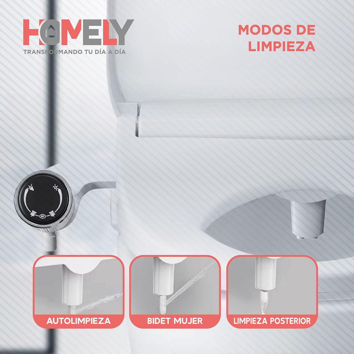 Bidet Ducha Homely Wc Inodoro Set Universal Flujo Ajustable-4