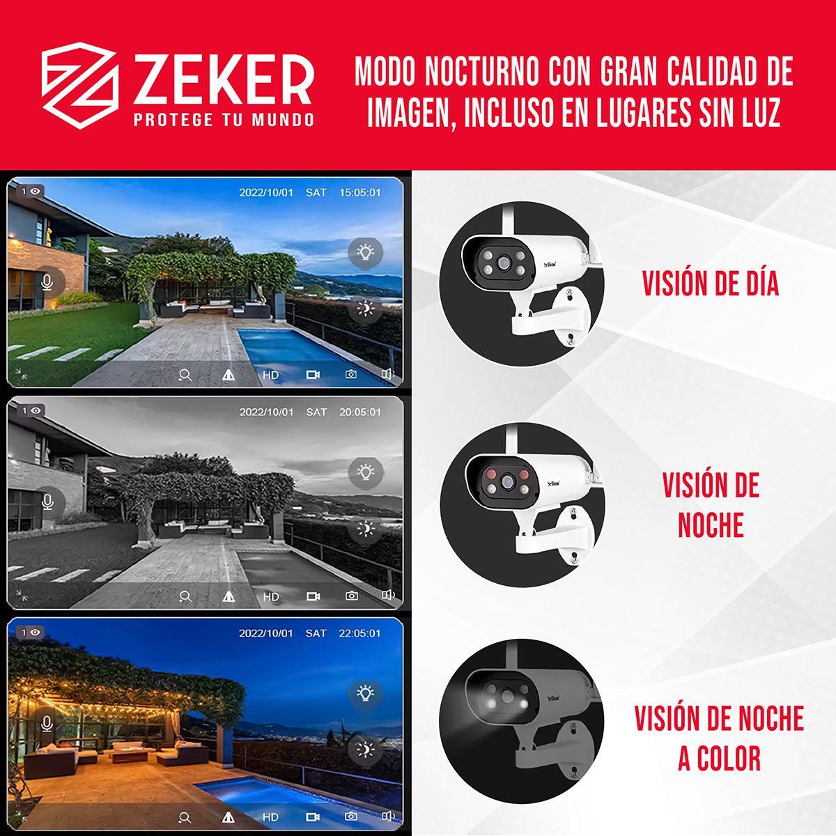 Kit Nvr Camaras Zeker Seguridad 1080p FHD + Disco Duro 500gb-6