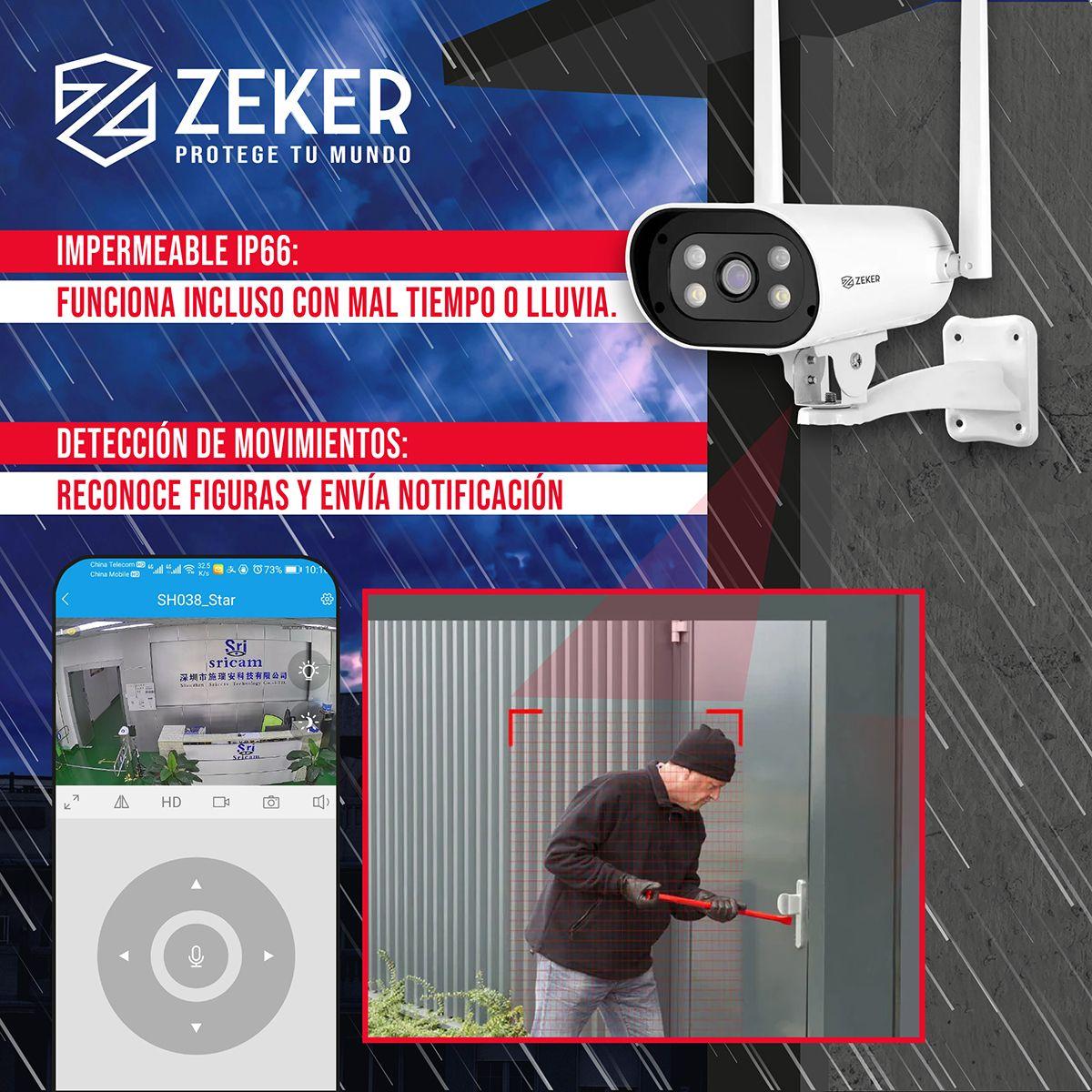 Kit Nvr Camaras Zeker Seguridad 1080p FHD + Disco Duro 500gb-2