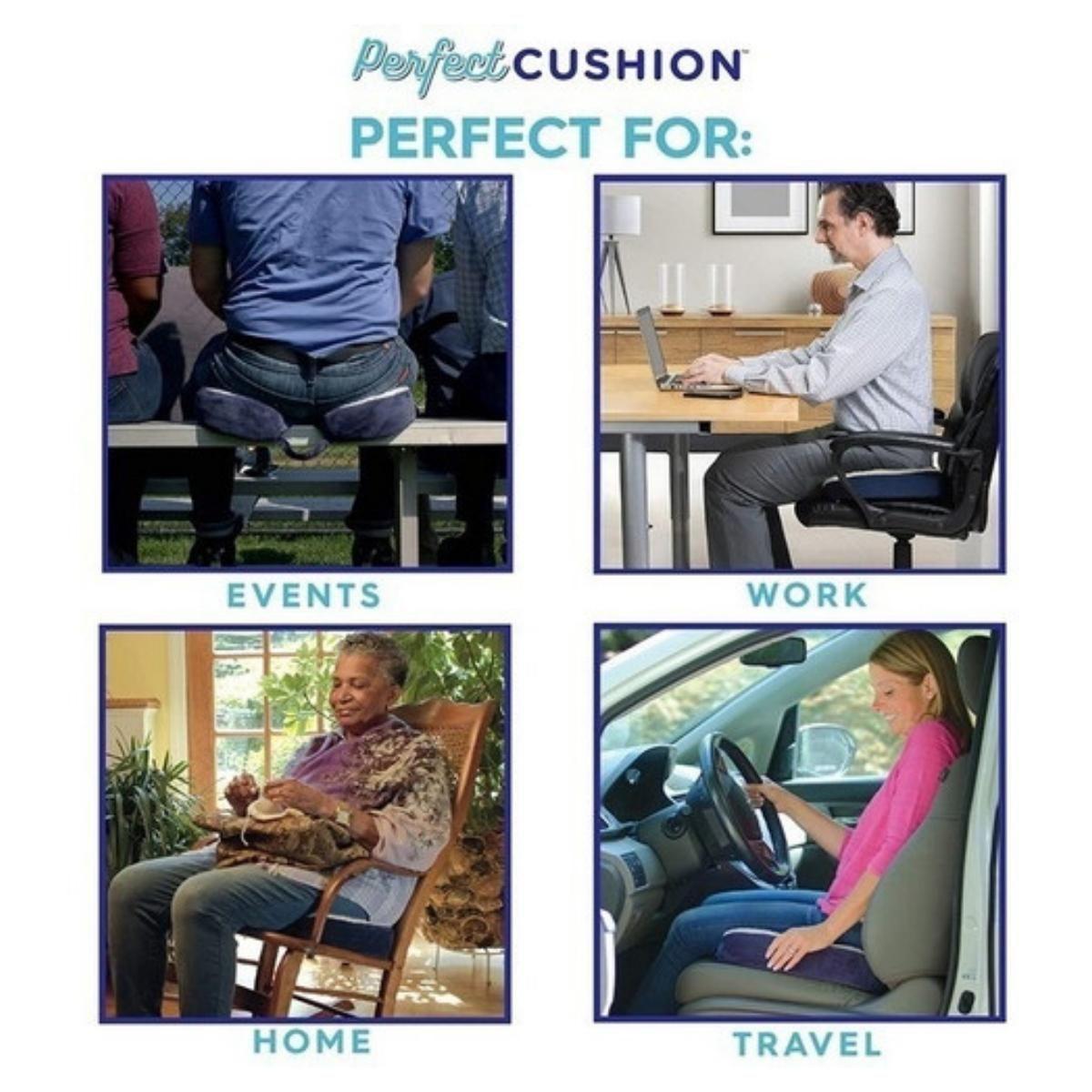 Cojín Viscoelástico Lumbar Coxis Para Sentarse De Gel-4