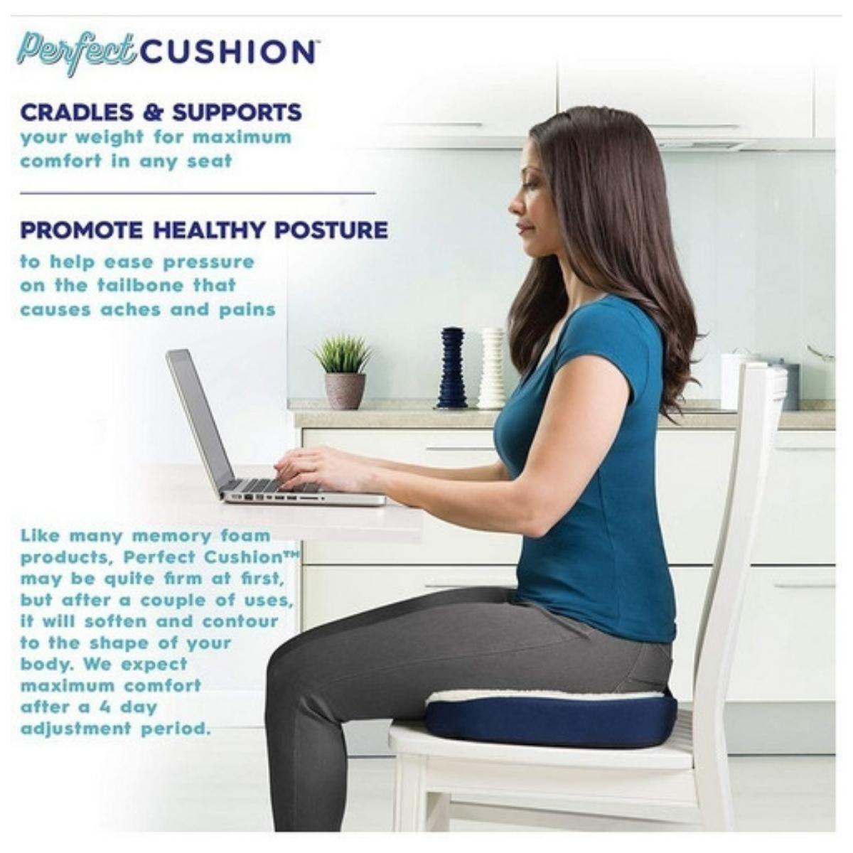 Cojín Viscoelástico Lumbar Coxis Para Sentarse De Gel-5