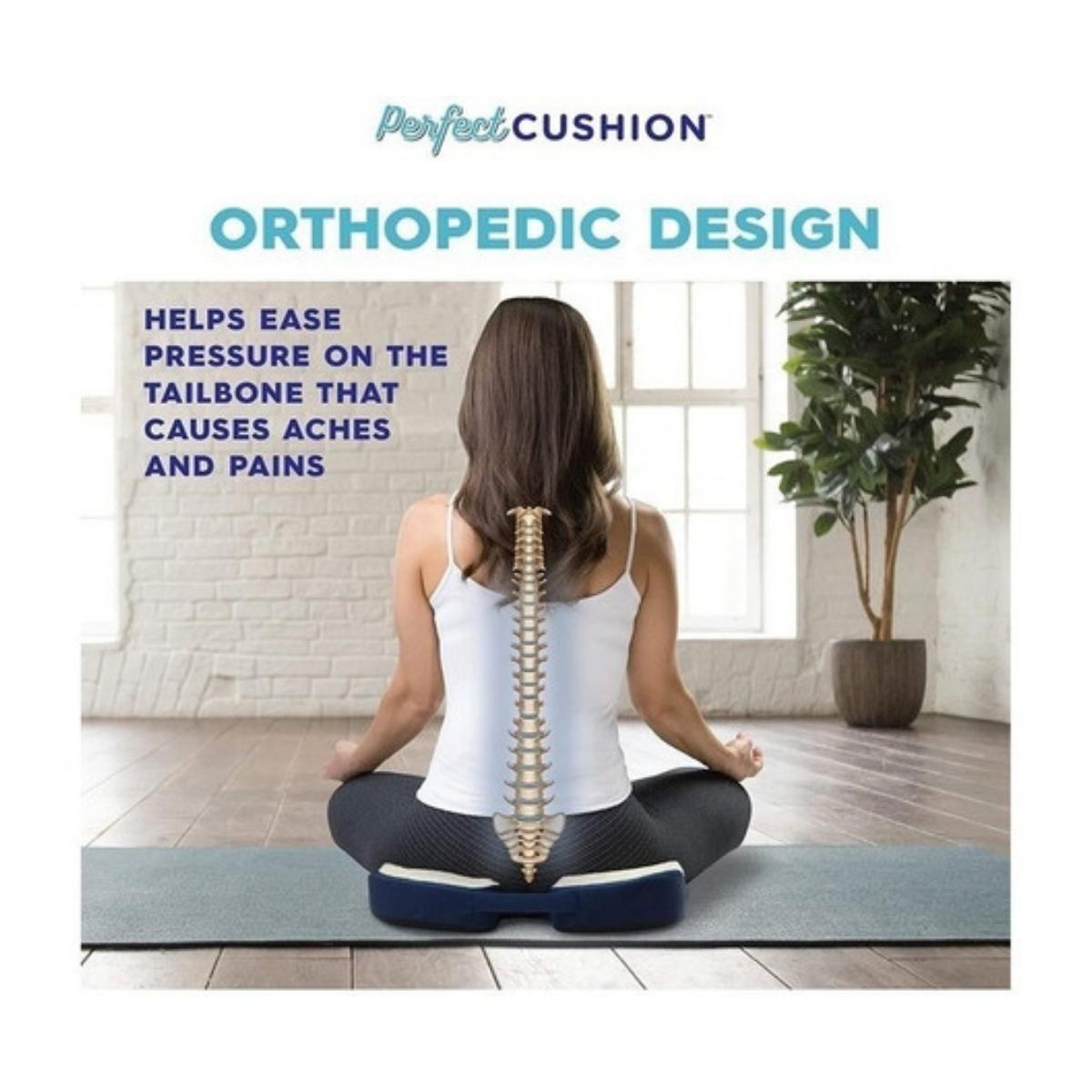 Cojín Viscoelástico Lumbar Coxis Para Sentarse De Gel-6