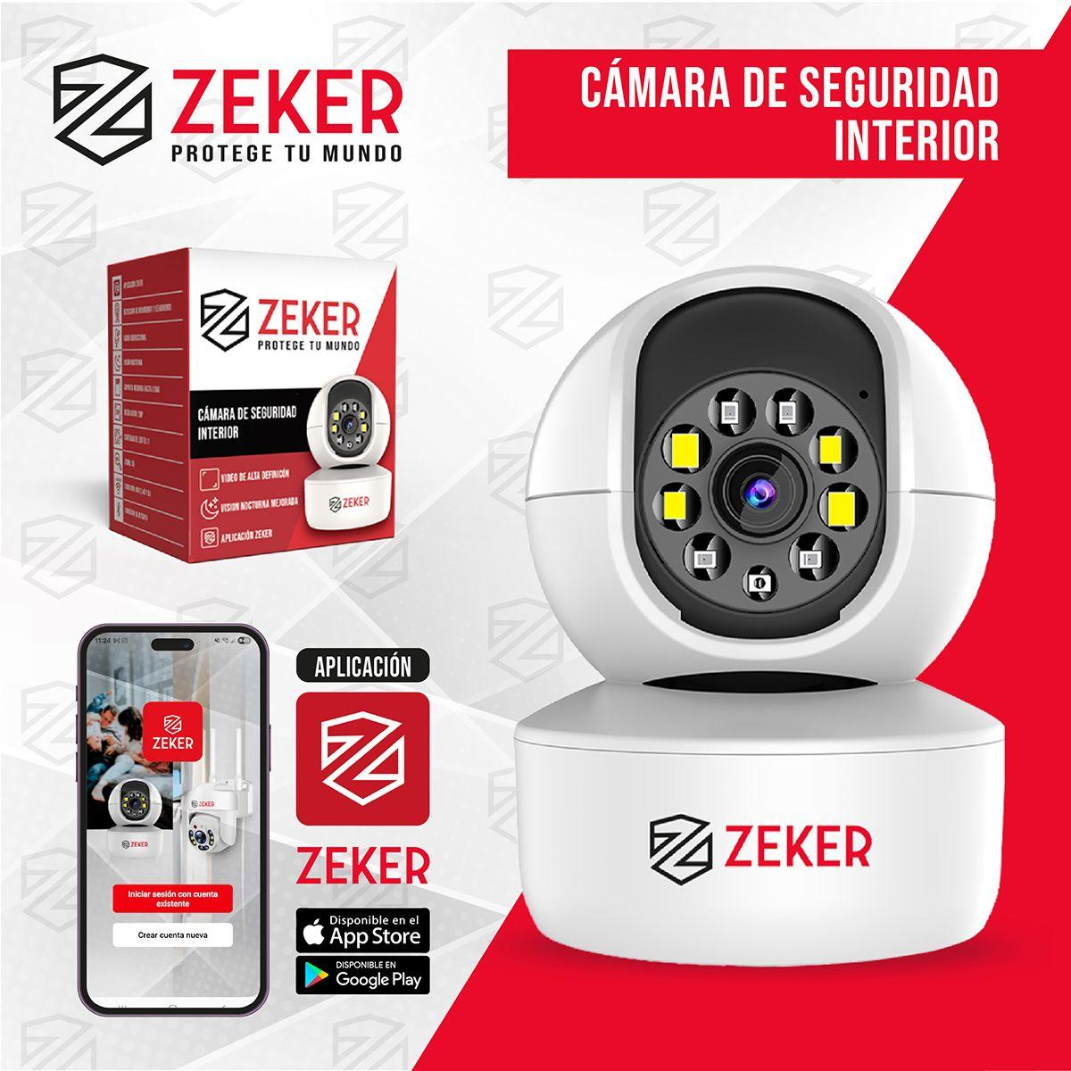 Cámara De Seguridad Interior Wifi IP Zeker 2MP 5G Pan Tilt-9